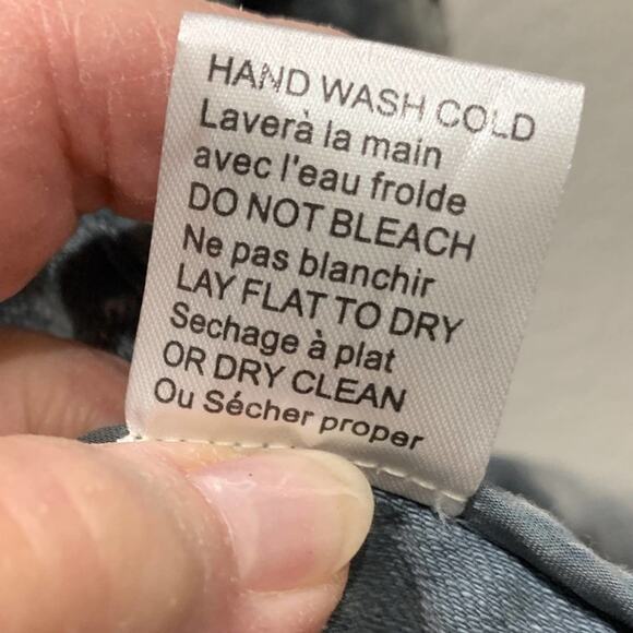 LA Made women’s jacket ruffled jean size L tie dye vintage look - Picture 7 of 8